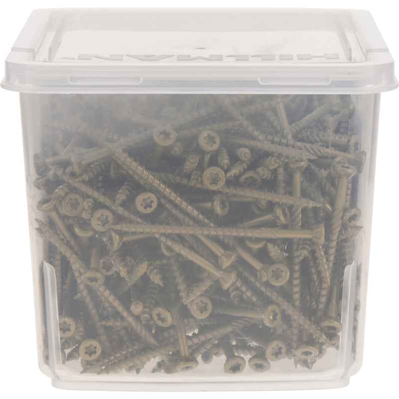 HILLMAN Power Pro No. 9 in. X 3 in. L Bronze Star Flat Head Premium Deck Screws 5 lb 373 pk