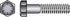 HILLMAN 7/16 in. D X 1 in. L Heat Treated Steel Hex Head Cap Screw 100 pk