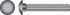 HILLMAN 1/4 in. X 3-1/2 in. L Hot Dipped Galvanized Steel Carriage Bolt 100 pk