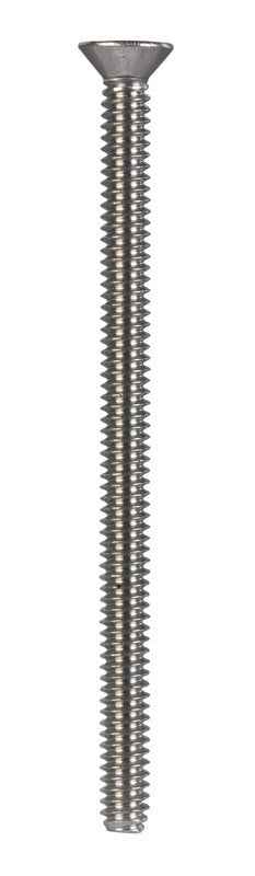 HILLMAN No. 10-24 Ga. X 3 in. L Phillips Flat Head Stainless Steel Machine Screws 50 pk