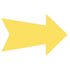 Hillman English Yellow Arrow Sign 6 in. H X 24 in. W (Pack of 6)