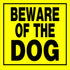 Hillman English Yellow Beware Sign 11 in. H X 11 in. W (Pack of 6)