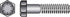 HILLMAN 3/8 in. D X 2 in. L Heat Treated Steel Hex Head Cap Screw 100 pk