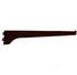 Knape & Vogt Black Steel Regular Duty Bracket 16 Ga. 10 in. L 160 lb. (Pack of 10)