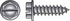 HILLMAN No. 14 Ga. X 3/4 in. L Slotted Hex Washer Head Sheet Metal Screws 100 pk