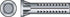 HILLMAN 1/4 in. D X 1-1/2 in. L Lead Round Head Concrete Screw Anchor 100 pk