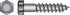 Hillman 1/2 in. X 8 in. L Hex Zinc-Plated Steel Lag Screw 25 pk