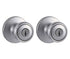Kwikset Tylo Satin Chrome Entry Knobs 1-3/4 in.