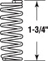 Prime-Line 1-3/4 in. L X 7/32 in. D Compression Spring 4 pk