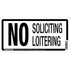Hillman English White No Soliciting Sign 5 in. H X 10 in. W (Pack of 6)