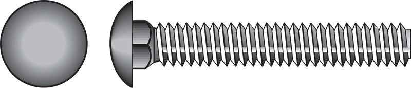 HILLMAN 3/8 in. X 9 in. L Zinc-Plated Steel Carriage Bolt 50 pk