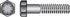 Hillman 1/4 in. D X 3/4 in. L Heat Treated Steel Hex Head Cap Screw 100 pk