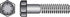 HILLMAN 7/16 in. D X 3 in. L Heat Treated Steel Hex Head Cap Screw 50 pk