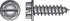 HILLMAN No. 8 Ga. X 1-1/2 in. L Slotted Hex Washer Head Sheet Metal Screws 100 pk