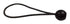 AHC Black Bungee Ball Cord 9 in. L x 0.2 in. 50 lb. 1 pk (Pack of 50)