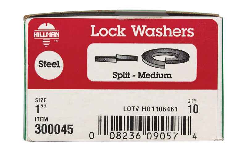 HILLMAN 1 in. D Zinc-Plated Steel Split Lock Washer 10 pk