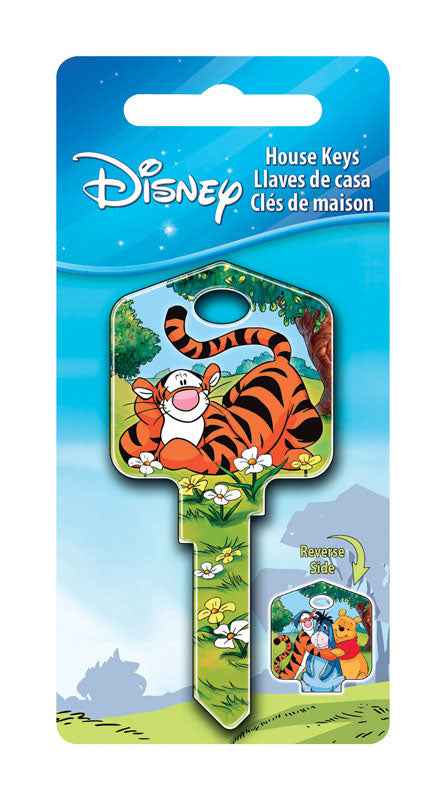 Howard Keys Disney Tigger Bounce House Key Blank Single sided For Kwikset and Titan Locks (Pack of 5)
