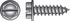 HILLMAN No. 8 Ga. X 5/8 in. L Slotted Hex Washer Head Sheet Metal Screws 100 pk