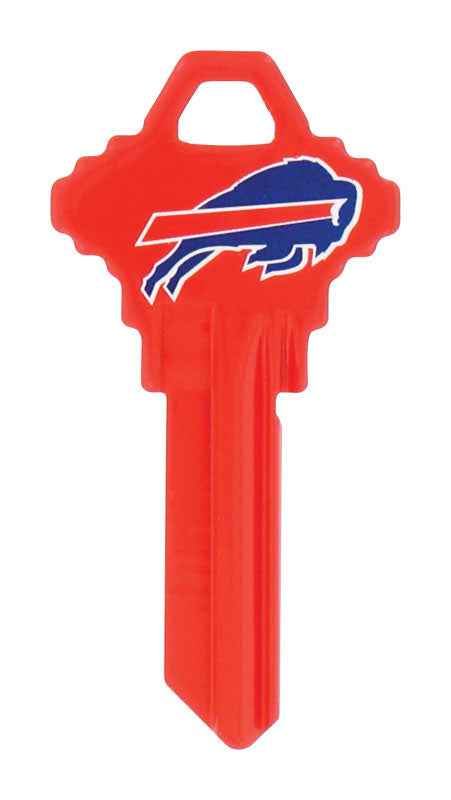Hillman Buffalo Bills Painted Key House/Office Universal Key Blank Single sided (Pack of 6)
