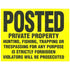 SIGN PRVT PRPTY 11X11"