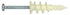 Hillman .138 in. Dia. x 1-1/4 in. L Nylon Pan Head Wallboard Anchors 4 pk