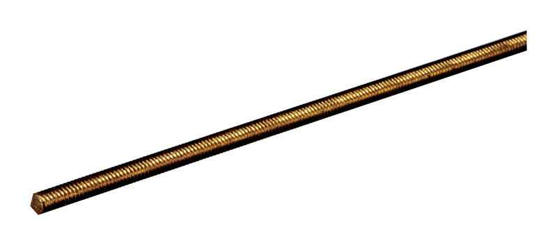 Boltmaster 0.164 in. Dia. x 12 in. L Threaded Brass Rod 1 pk (Pack of 10)