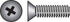 HILLMAN No. 10-24 Ga. X 3 in. L Phillips Flat Head Stainless Steel Machine Screws 50 pk