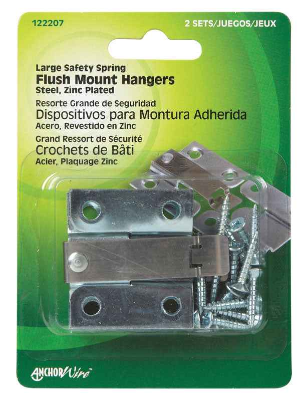 Hillman AnchorWire Silver Flush-Mount Picture Hanger 2 pk (Pack of 10)