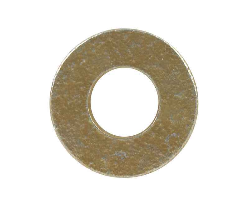 Hillman Yellow Dichromate Steel 1/4 in. SAE Flat Washer 100 pk