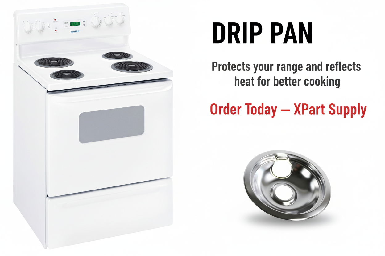 316048414 Frigidaire 6-Inch Chrome Range Drip Pan – Sales Banner | XPart Supply