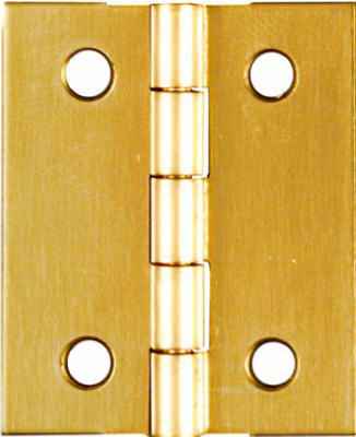 National Hardware 1-1/2 in. L Solid Brass Narrow Hinge 1 pk