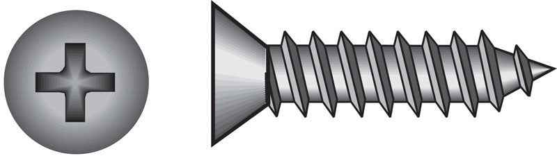 HILLMAN No. 12 Ga. X 3 in. L Phillips Pan Head Sheet Metal Screws 100 pk