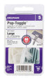 Hillman 5/8 in. Dia. x 1-1/2 in. L Zinc Pan Head Pop-Toggle Anchors 10 pk (Pack of 5)