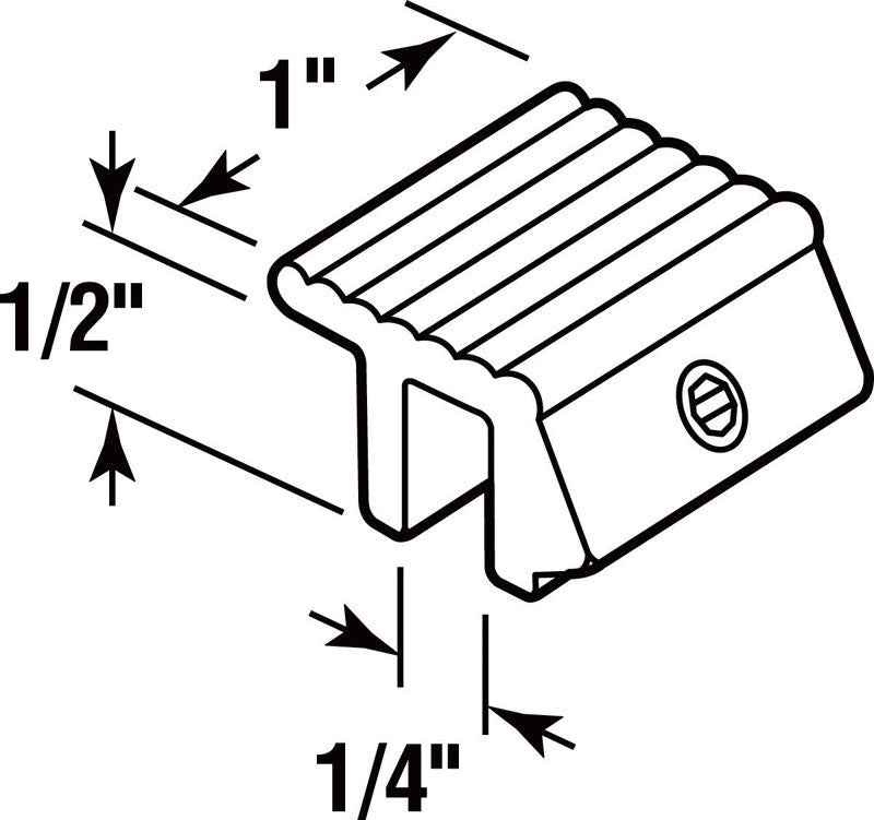 Prime-Line Painted White Aluminum Window Lock 1 pk