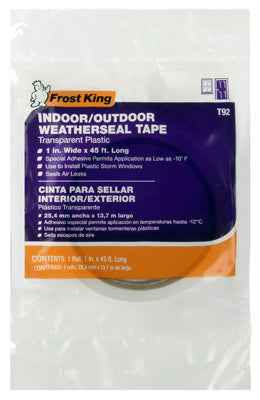 Frost King Clear Plastic Weather Seal For Doors and Windows 45 ft. L X 0.014 in.