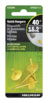 Hillman AnchorWire Brass-Plated One Piece Quick Hanger 40 lb. 4 pk (Pack of 10)