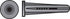 Hillman .164 in. Dia. x 7/8 in. L Plastic Flat Head Conical Anchor 50 pk (Pack of 5)