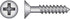 HILLMAN No. 6 X 1/2 in. L Phillips Black Phosphate Twin Thread Cabinet Screws 100 pk