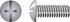 HILLMAN No. 8-32 X 1/2 in. L Combination Truss Head Zinc-Plated Steel Machine Screws 100 pk