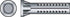 HILLMAN 1/4 in. D X 1-1/2 in. L Lead Round Head Concrete Screw Anchor 100 pk