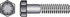 HILLMAN 1/4 in. D X 1-1/4 in. L Heat Treated Steel Hex Head Cap Screw 100 pk