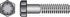 Hillman 5/16 in. D X 1 in. L Heat Treated Steel Hex Head Cap Screw 100 pk