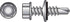 HILLMAN 1/4 in. Ga. X 1 in. L Hex Hex Washer Head Self-Drilling Screws 100 pk