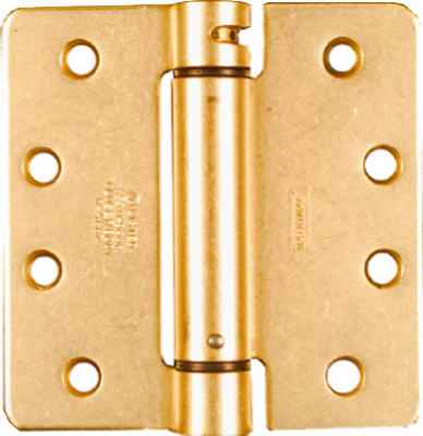 National Hardware 4 in. L Brass Spring Hinge 1 pk