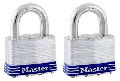 Master Lock 1-1/2 in. H X 7/8 in. W X 2 in. L Steel 4-Pin Cylinder Exterior Padlock
