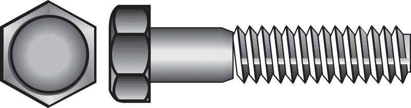 HILLMAN 5/8 in. D X 10 in. L Hot Dipped Galvanized Steel Hex Bolt 25 pk