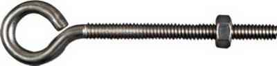 National Hardware 1/4 in. X 4 in. L Stainless Steel Eyebolt Nut Included