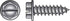 HILLMAN No. 12 Ga. X 2-1/2 in. L Slotted Hex Washer Head Sheet Metal Screws 100 pk