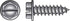HILLMAN No. 10 Ga. X 2-1/2 in. L Slotted Hex Washer Head Sheet Metal Screws 100 pk