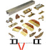 Johnson Hardware Aluminum 2-Panels Top Mount Bi-fold Hardware Kit 36 L in.